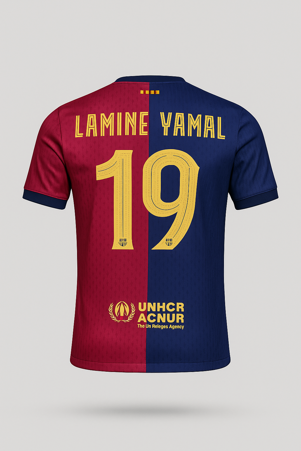 Lamine Yamal #19 Barcelona 2024 Short Sleeve Home Jersey