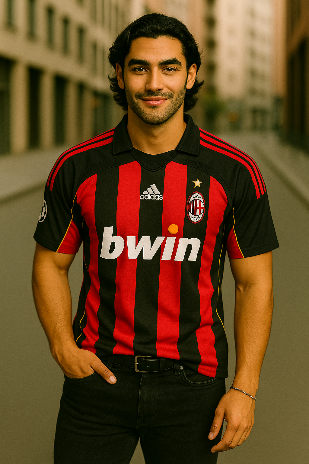 Paolo Maldini #3 A.C Milan 2007 Short Sleeve Jersey