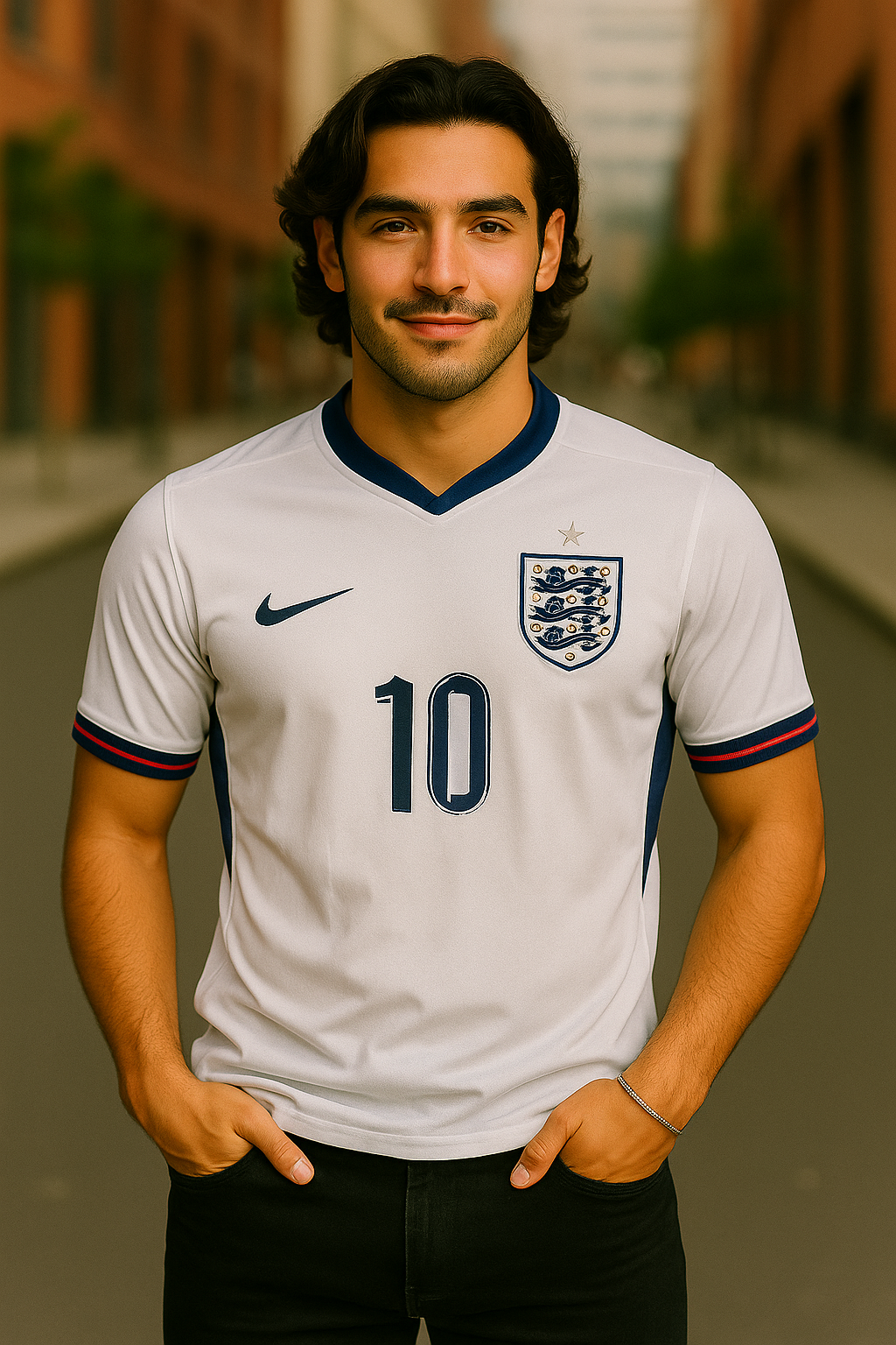 Jude Bellingham #10 England euros 2024 Short Sleeve Jersey