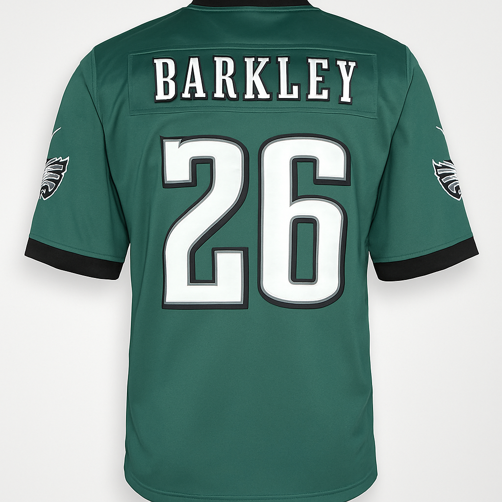 Saquon Barkley #26 Philadelphia Eagles 2025 Short Sleeve Jersey