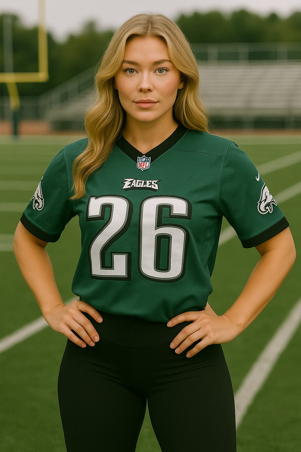 Saquon Barkley #26 Philadelphia Eagles 2025 Short Sleeve Jersey