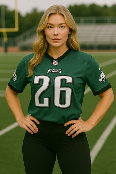 Saquon Barkley #26 Philadelphia Eagles 2025 Short Sleeve Jersey