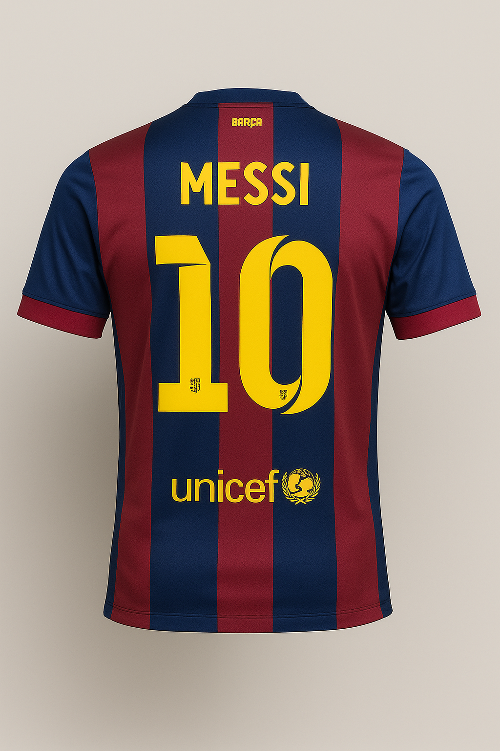 Lionel Messi #10 Barcelona 2015 Short Sleeve Jersey