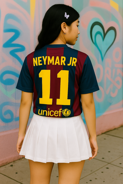 Neymar Jr #11 Barcelona 2015 Short Sleeve Jersey