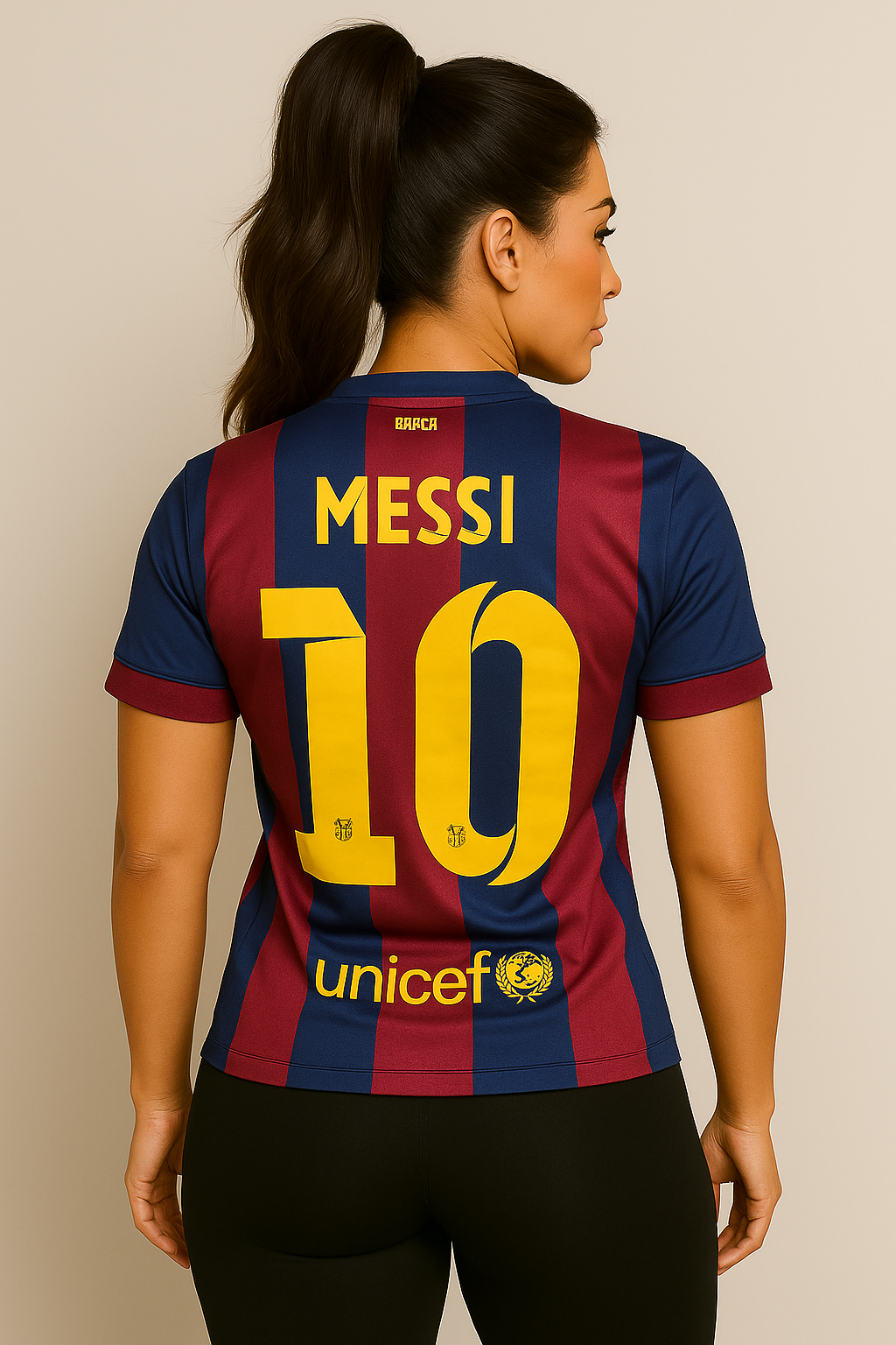 Lionel Messi #10 Barcelona 2015 Short Sleeve Jersey