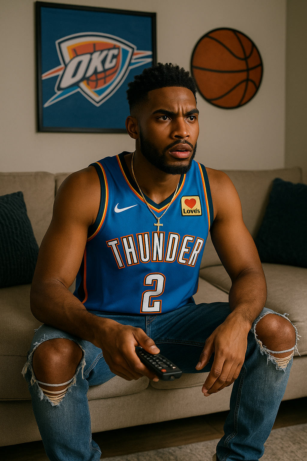 Shai Gilgeous-Alexander #2 Oklahoma CIty Thunder 2025 Sleeveless Jersey