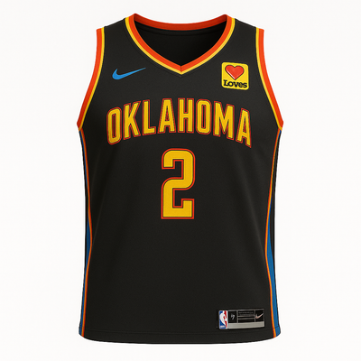 Shai Gilgeous #2 Alexander Oklahoma City Thunder 2025 City Edition Sleeveless Jersey