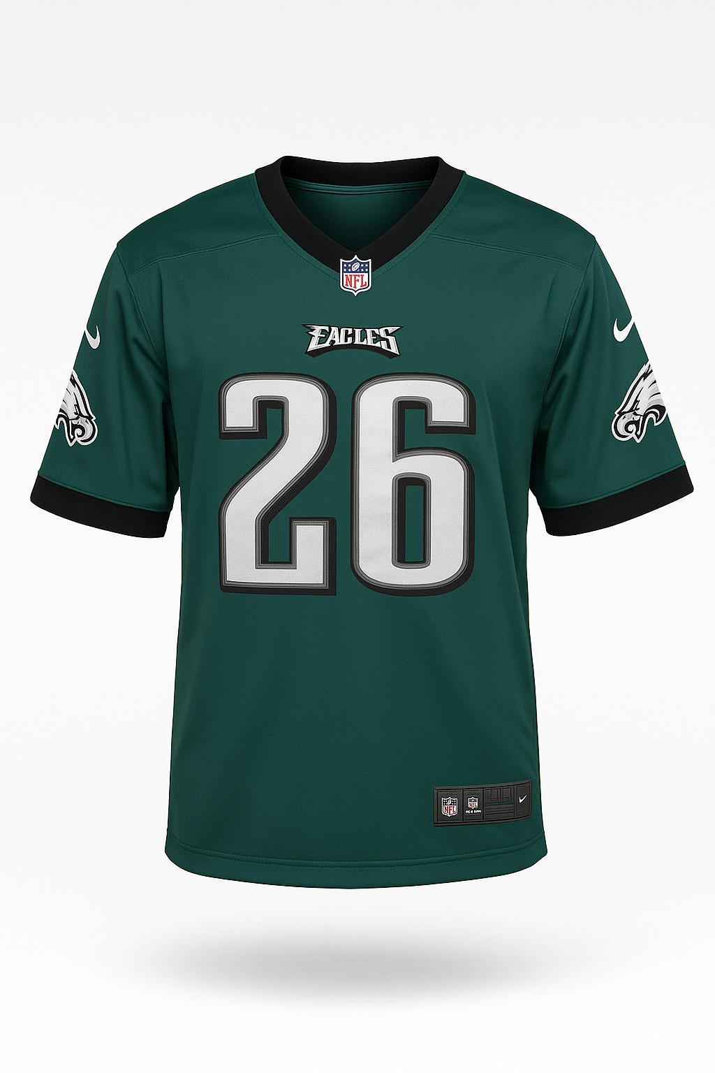 Saquon Barkley #26 Philadelphia Eagles 2025 Short Sleeve Jersey