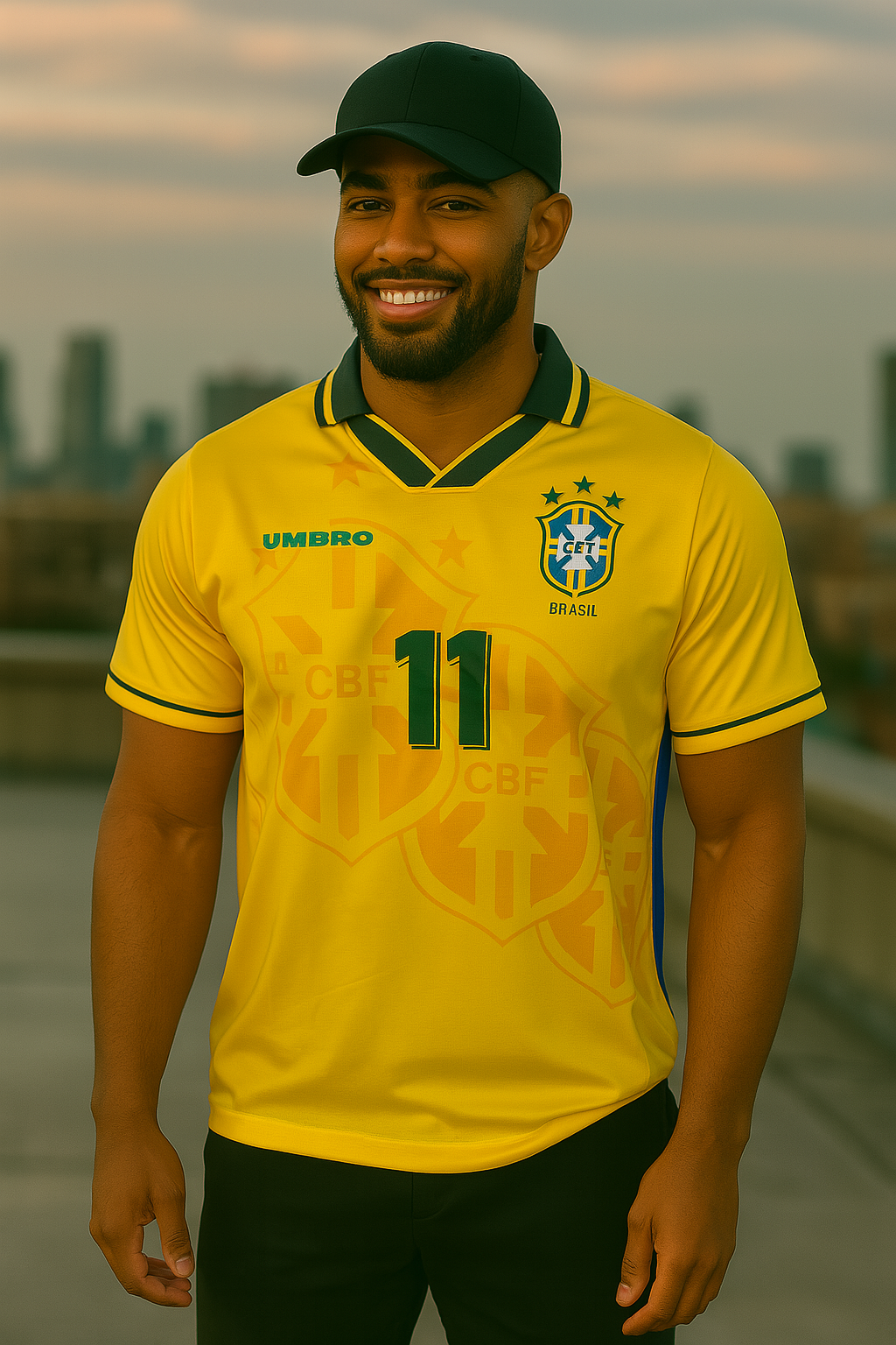 Romario #11 Brazil 1994 Short Sleeve jersey