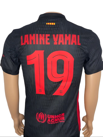 Lamine Yamal #19 Barcelona 2025 Short Sleeve Away Jersey