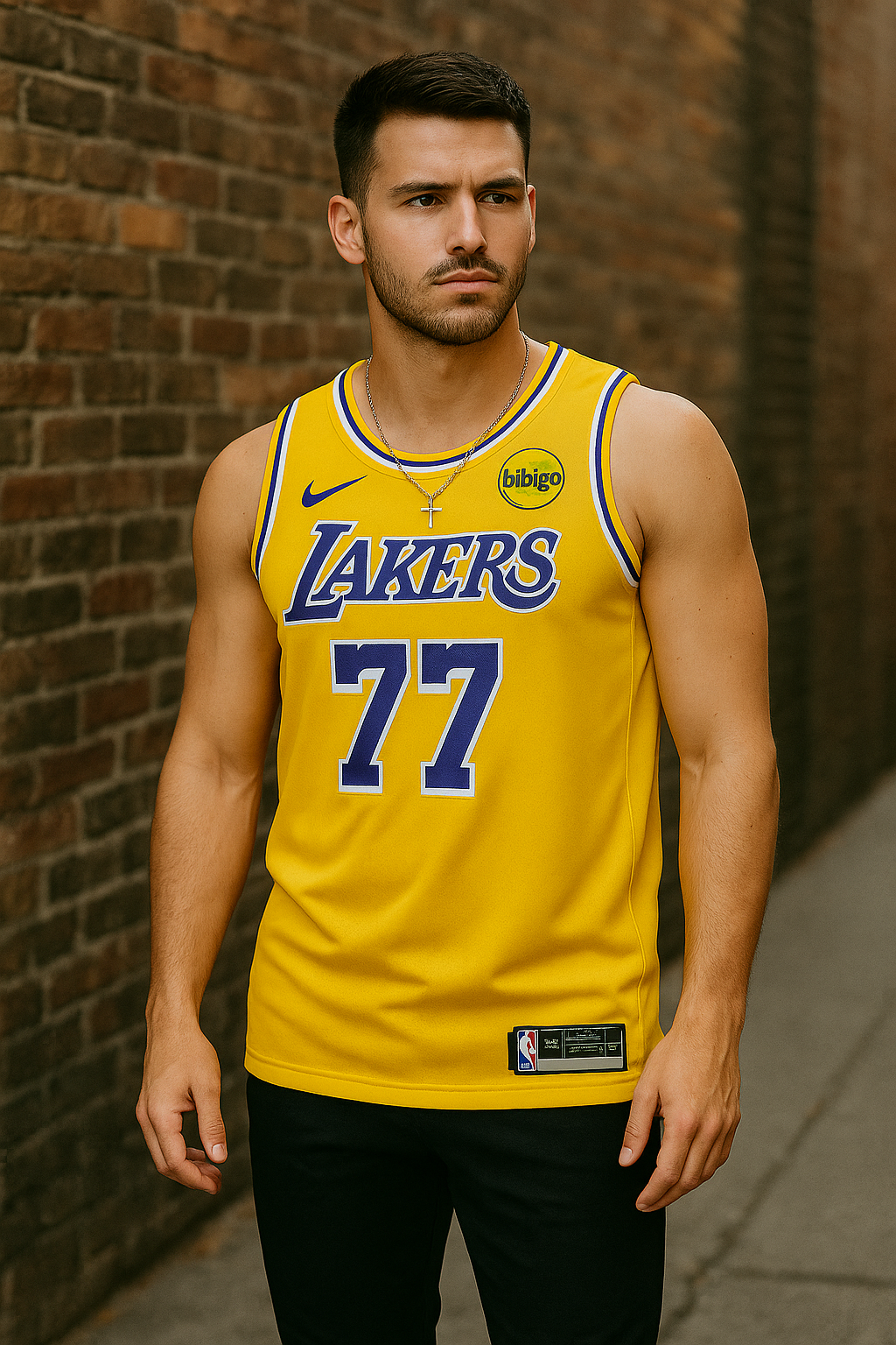 Luka Doncic #77 Los Angeles Lakers 2025 Sleeveless Jersey