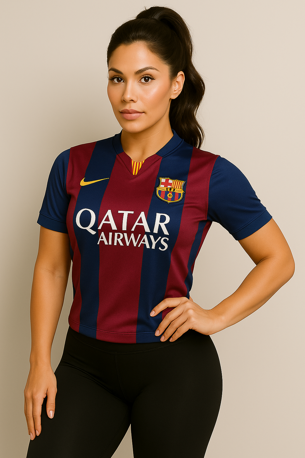 Lionel Messi #10 Barcelona 2015 Short Sleeve Jersey