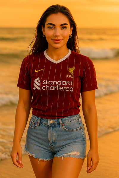 Mo Salah #11 Liverpool 2025 Short Sleeve Jersey
