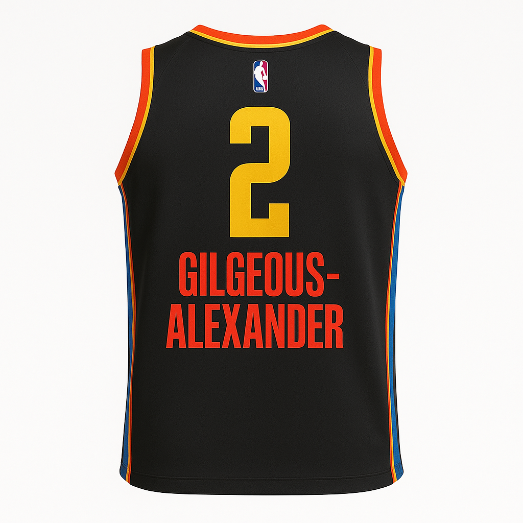 Shai Gilgeous #2 Alexander Oklahoma City Thunder 2025 City Edition Sleeveless Jersey