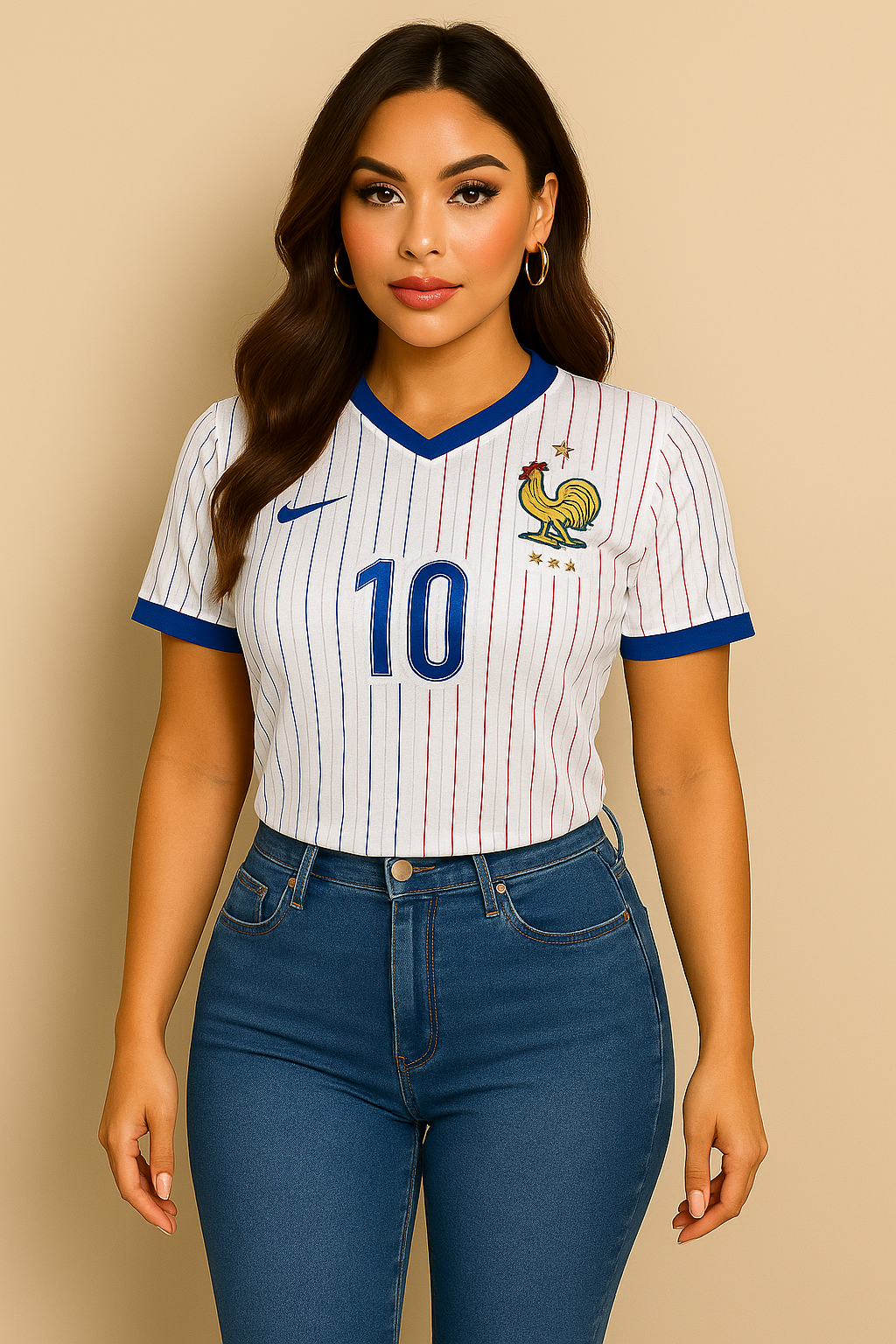 Kylian Mbappe #10 France Euros 2024 Short Sleeve Jersey