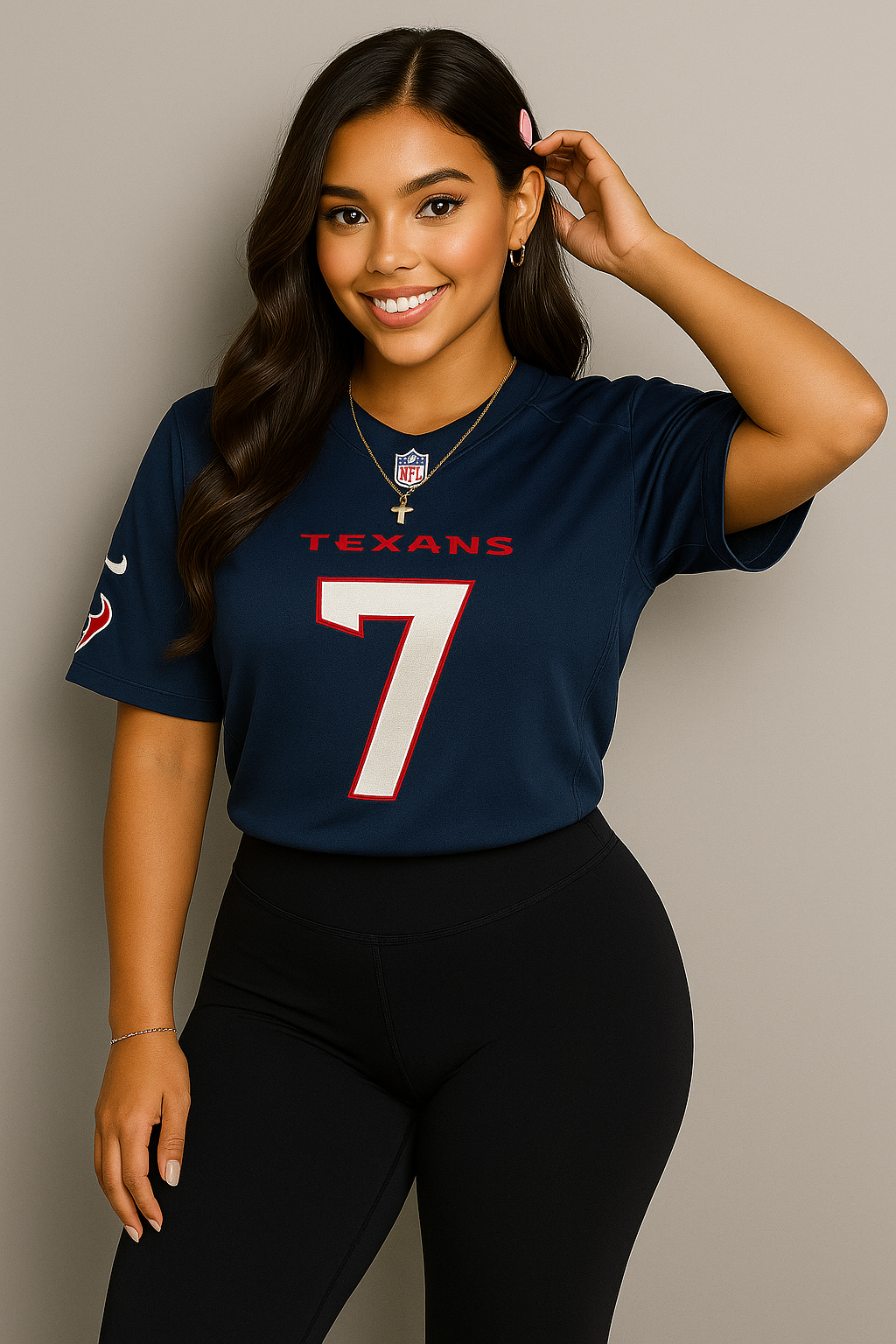 C.J. Stroud #7 Houston Texans 2025 Short Sleeve Jersey