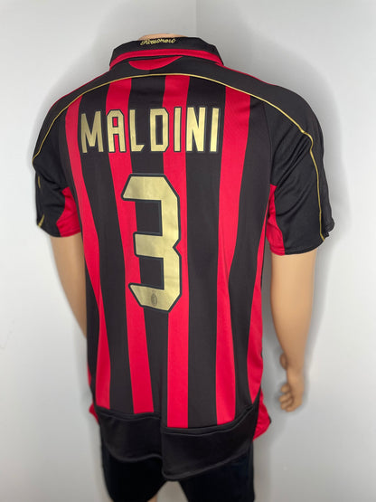 Maldini #3 A.C Milan 2007 Short Sleeve Jersey