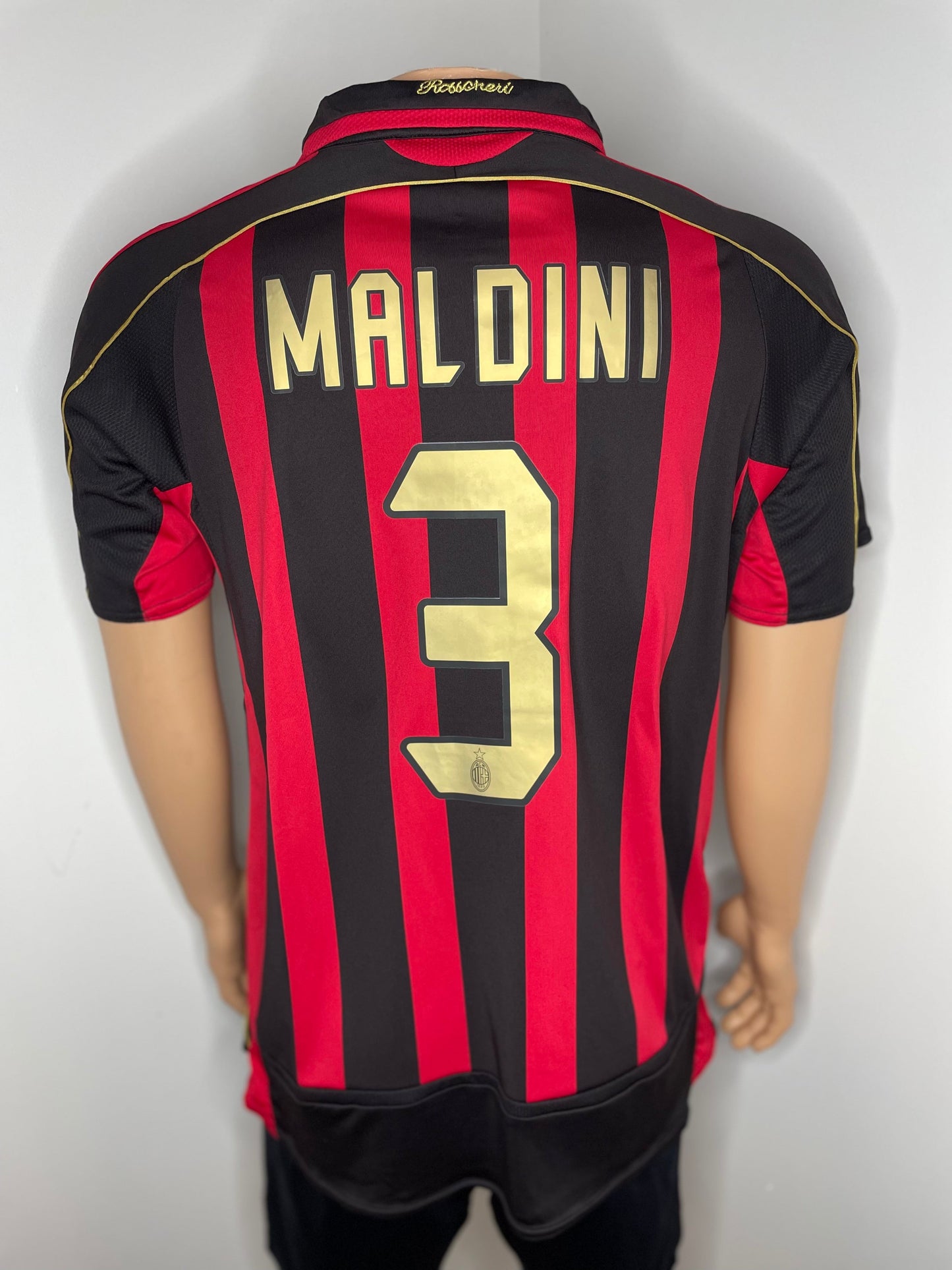 Maldini #3 A.C Milan 2007 Short Sleeve Jersey