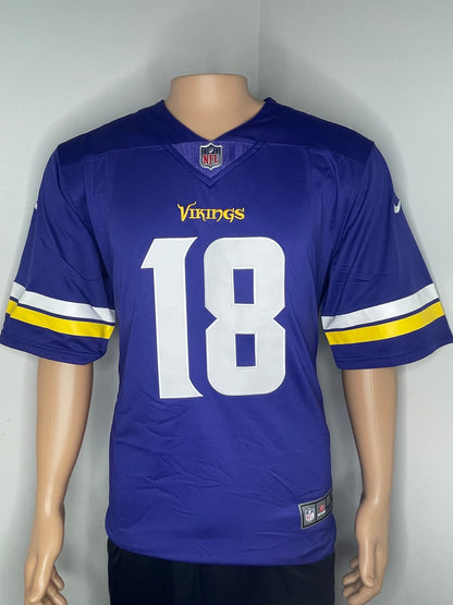 Jefferson #18 Minnesota Vikings 2025 Short Sleeve Jersey