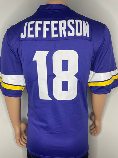 Jefferson #18 Minnesota Vikings 2025 Short Sleeve Jersey