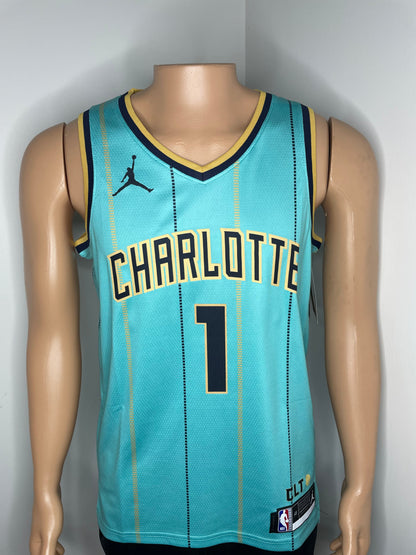 Ball #1  Charlotte Hornets 2025 Sleeveless Jersey