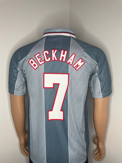 Beckham #7 England 1996 Short Sleeve Jersey